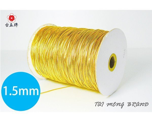 金蔥、銀蔥圓鬆緊帶 1.5mm